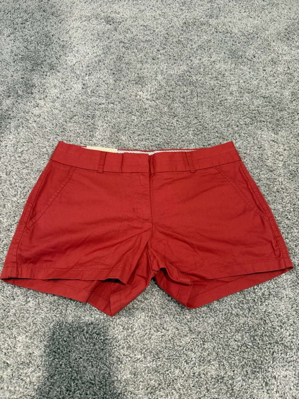 J. Crew Red Cotton Shorts